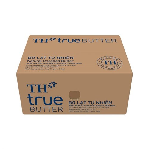 Thùng 5kg bơ lạt tự nhiên TH True Butter 